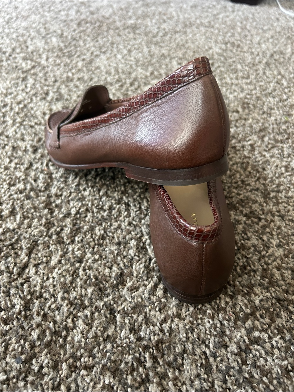 Cole Haan Women's Brown leather Penny Loafers - Picture 4 of 4